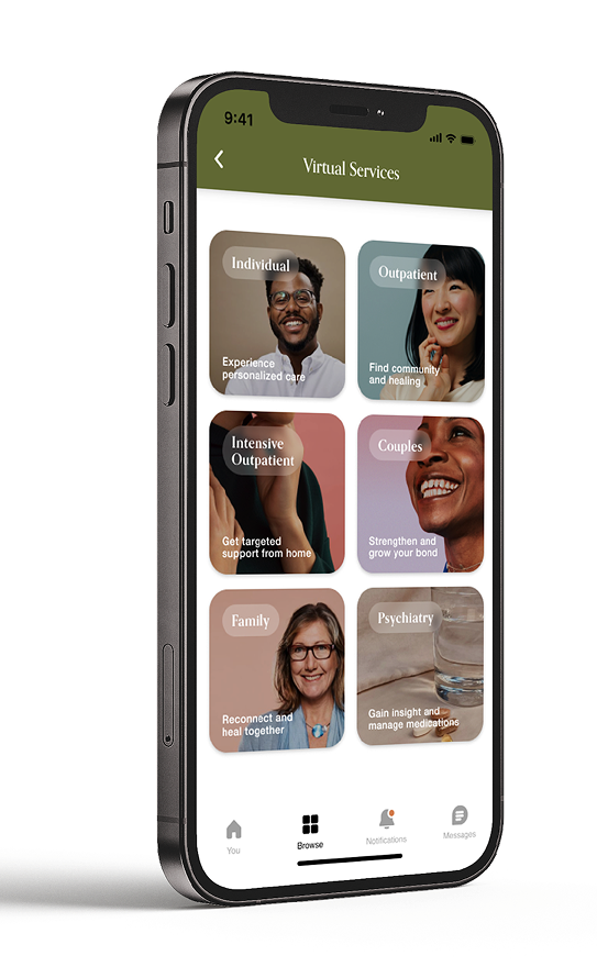 APN virtual services, browse care categories