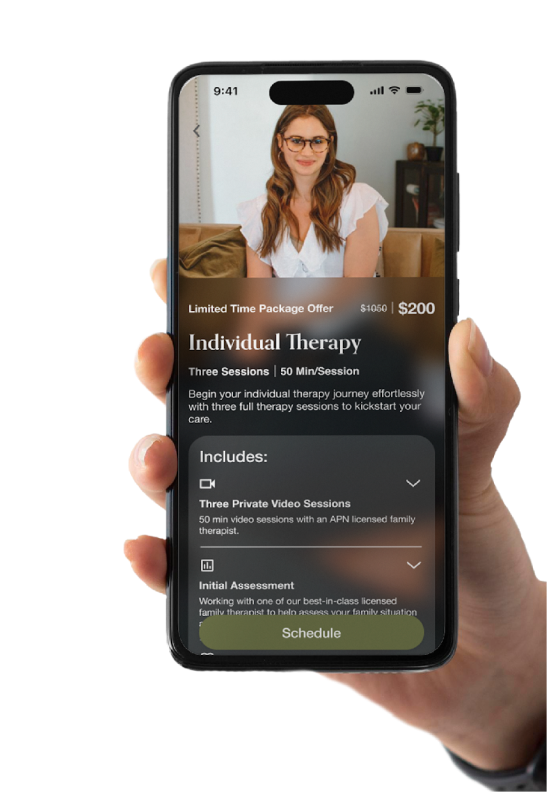 APN individual therapy details and scheduling